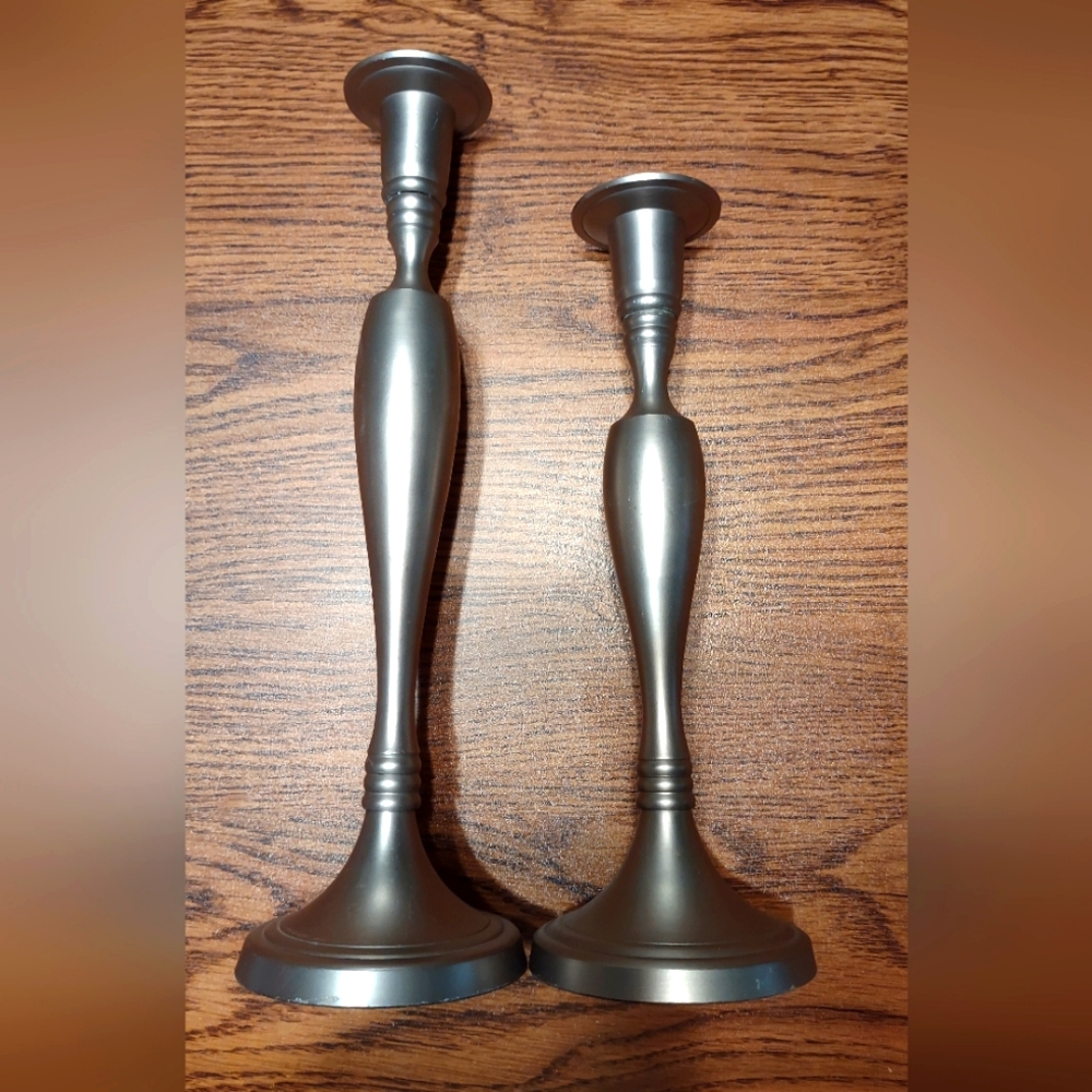 Set of two Gatco brass candlesticks